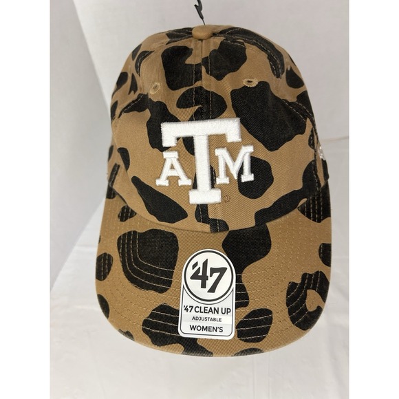 Accessories - '47 Texas A&M Aggies Brown Rosette Clean‎ Up Womens Adjustable Baseball Hat Cap